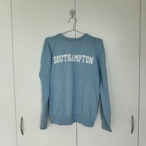 Vintage Southampton Knit Crewneck Sweater in Blue